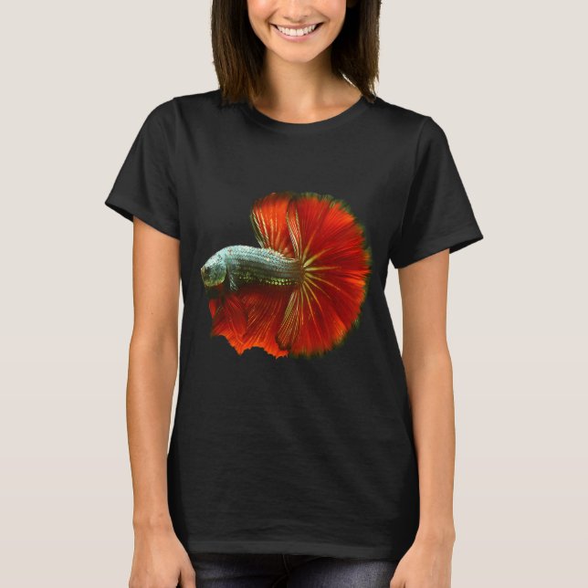 BETTA FISH, HALF MOON BETTA T-Shirt (Front)