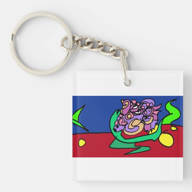 Betta fish joy key ring (Front)