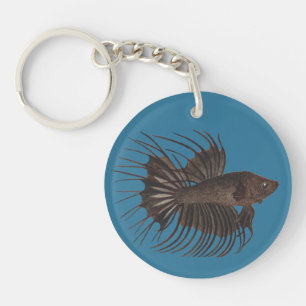 Betta Fish Keychain