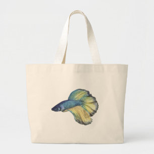 Betta Fish Large Tote Bag