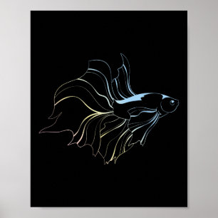 Betta Fish Lover Siamese Fighting Fish Aquarium Be Poster