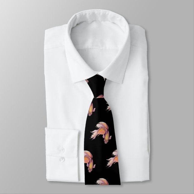 Betta Fish Neck Tie (Tied)