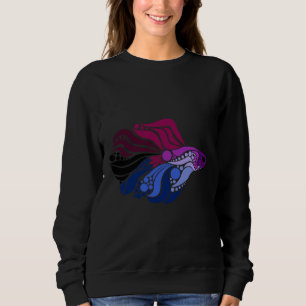 Betta Fish Purple Amp Blue Sweatshirt