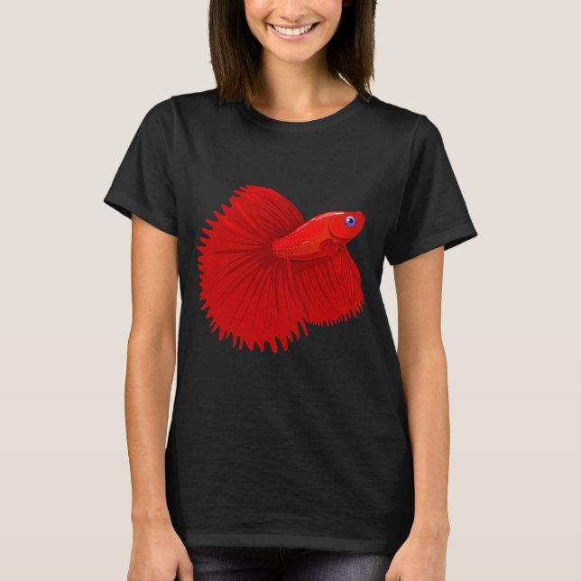 Betta Fish, Siamese Fighting Fish lover Tee Gift F (Front)