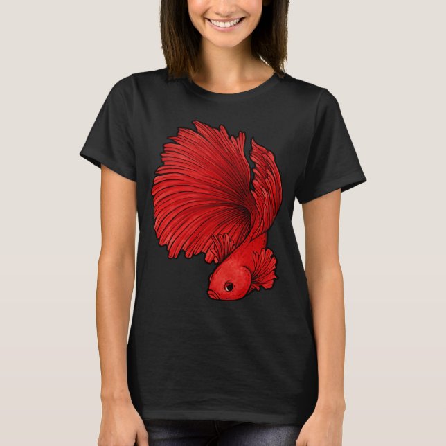 Betta fish -white- T-Shirt (Front)