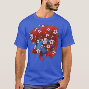 Betta fish with siamese fighting fish and Sakura 1 T-Shirt