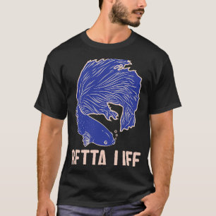 Betta Life Fighting Fish Splendens Men Kids Fish T-Shirt