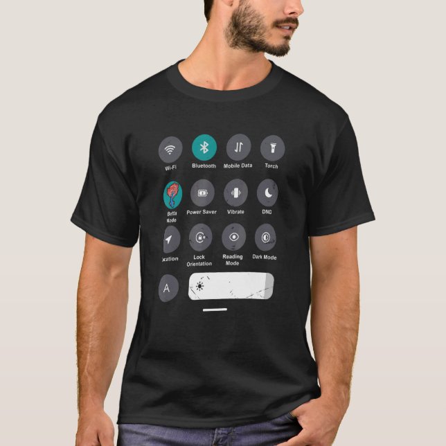 Betta Mode  Men Betta Fish Siamese Fighting Fish T-Shirt (Front)