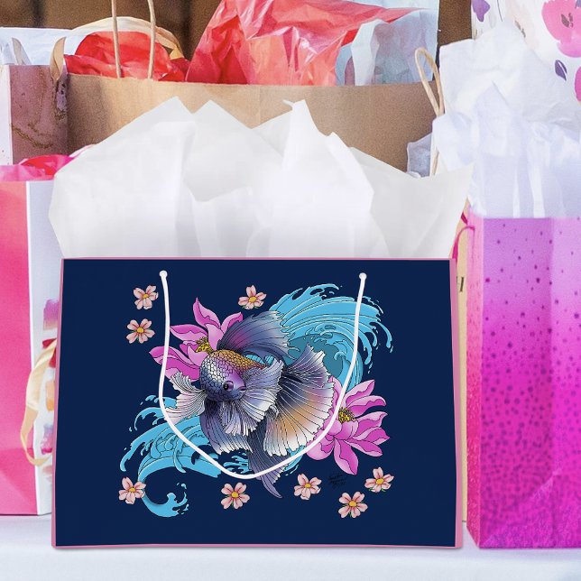 Betta Siamese Fighting Fish Large Gift Bag (Creator Uploaded)