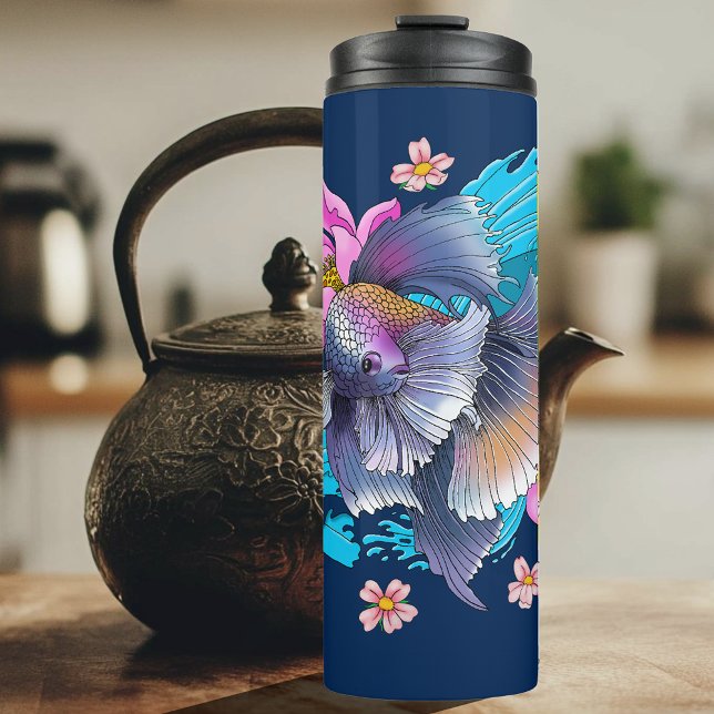 Betta Siamese Fighting Fish Thermal Tumbler (Creator Uploaded)