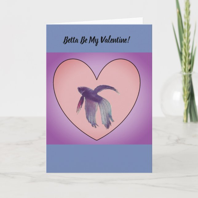 Betta Valentine card (Front)