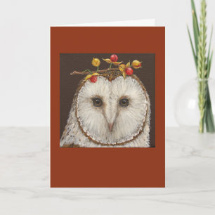 Bette the barn owl card