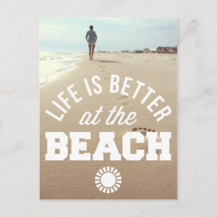 Better At The Beach Postcard