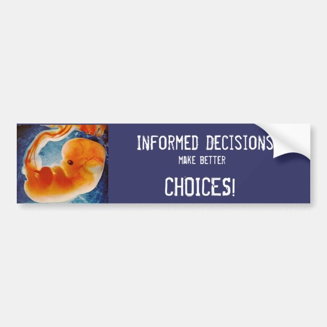 better choices! bumper sticker (Front)