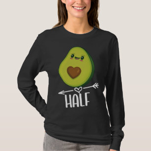 Better Half Couple Sliced Avocado  Valentine s Day T-Shirt