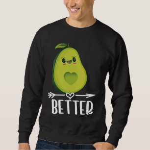 Better Half Couple Sliced Avocado  Valentine's Day Sweatshirt