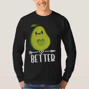 Better Half Couple Sliced Avocado  Valentine's Day T-Shirt