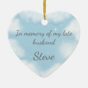 "Better Late Than Never" Funny Widow Custom Heart Ceramic Tree Decoration