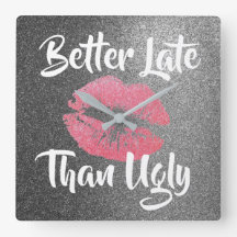 Better Late than Ugly, Faux Glitter Clock