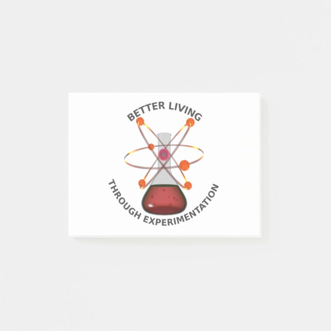 Better Living Through Experimentation Post-it Notes (Front)