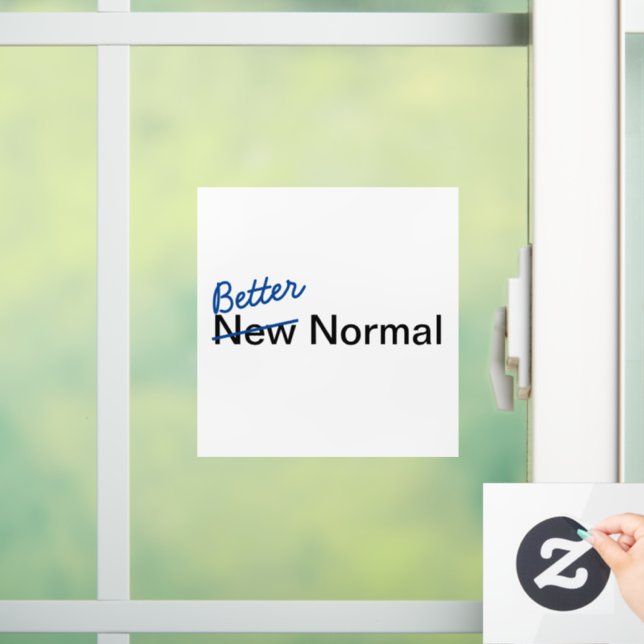 Better Normal -- Car Window Cling (Home)