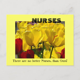 Better Nurses postcards Nursing Week Tulip Flowers