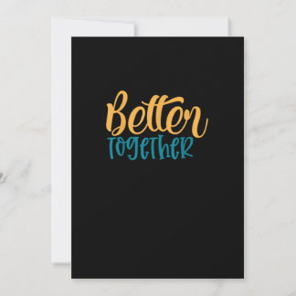 Better Off Together Quote Positive Minimal Design Holiday Card