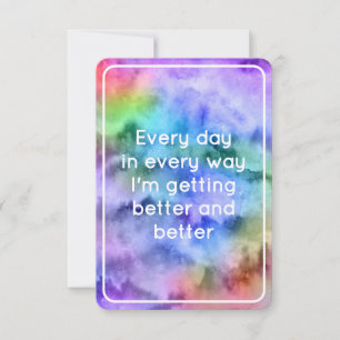 Better Rainbow Watercolor Affirmation Card