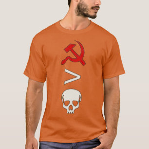 Better Red Than Dead Said in Symbols T-Shirt