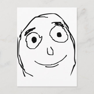 Better Than Expected Face Postcard