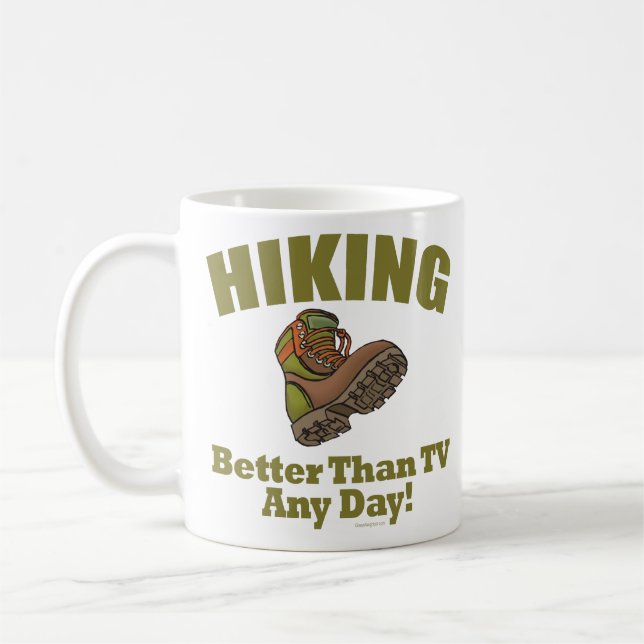 Better Than TV - Hiking Coffee Mug (Left)