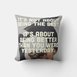 Better Than Yesterday - Women's Yoga Motivational Cushion