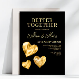 Better Together 50th Wedding Anniversary Invitation