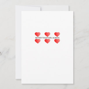 Better Together Always Classic Style Holiday Card