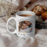 Better together arch photo wedding gift home decor coffee mug<br><div class="desc">Better together arch photo wedding announcement and gift mug. Modern monochrome black and white design.</div>