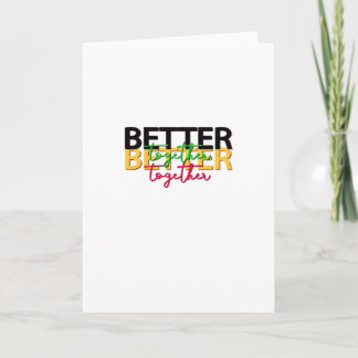 Better Together as a Family Heartfelt Style Card