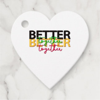 Better Together as a Family Heartfelt Style Favour Tags