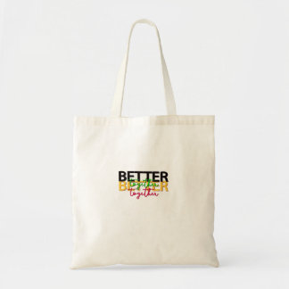 Better Together as a Family Heartfelt Style Tote Bag