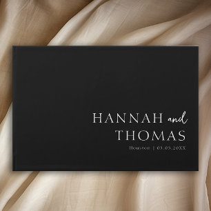 Better together! Black Wedding  Guest Book
