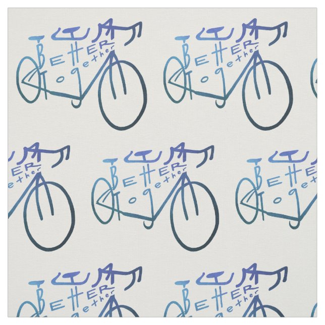 Better Together blue Fabric (Swatch)