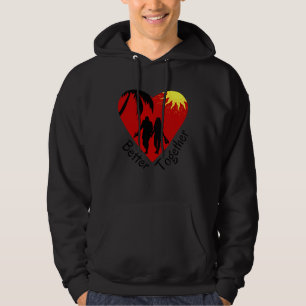 Better Together  Couple holding hands  Palm Tree & Hoodie