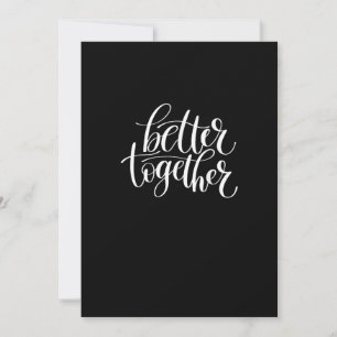 Better Together Couples Positive Quote Minimal Des Holiday Card