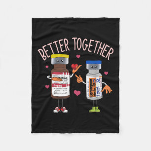 Better-together Haldol Ativan Icu Nurse Valentines Fleece Blanket