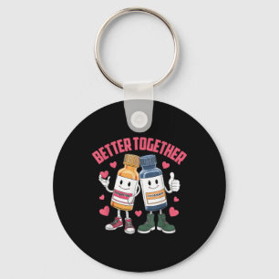 Better-together Haldol Ativan Icu Nurse Valentines Key Ring