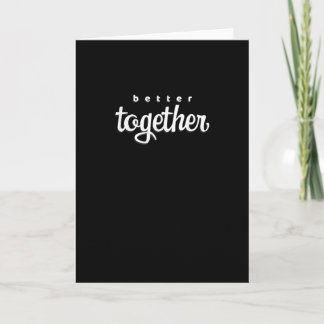 Better Together His And Hers Gift Modern Look Card