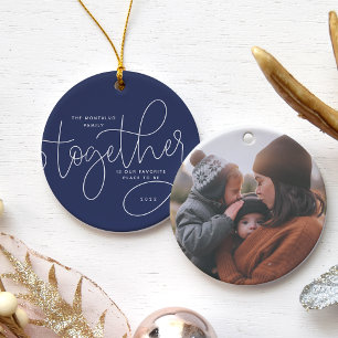 Better Together   Holiday Photo Ceramic Tree Decoration