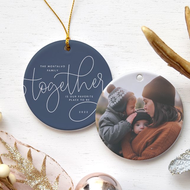 Better Together | Holiday Photo Ceramic Tree Decoration (Creator Uploaded)