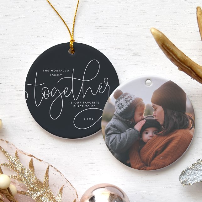 Better Together | Holiday Photo Ceramic Tree Decoration (Creator Uploaded)