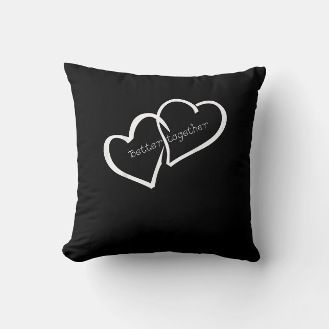 Better Together Long Distance Relationship Modern  Cushion (Front)