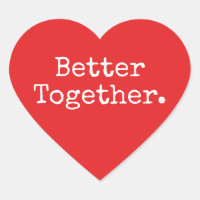 Better Together Love Bright Red